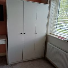 3 door wardrobe with hanging space and shelves. Ikea Kleppstad