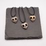 Handmade Mini Heart Skull Necklace Image 5