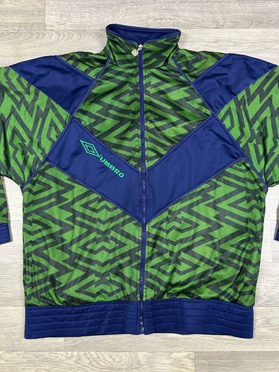 Rare Vintage Umbro Ireland & Celtic Style Track Jacket Mens Medium Festival