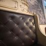 antique rococo carved wood corner seat Image 9
