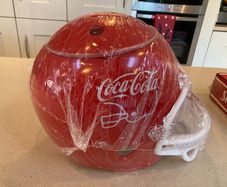 Coca Cola NFL Serving Snacks Helmet RARE. New
