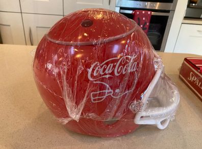 Coca Cola NFL Serving Snacks Helmet RARE. New