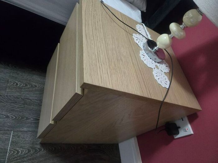 two. bedside lockers extremely spacious