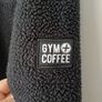Gym and coffee black zip fleece medium Image 3