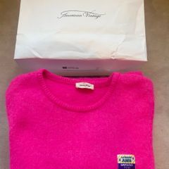 Stunning American Vintage Vitow Sweater in Neon Pink
