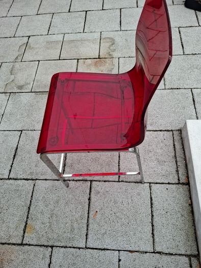 Domitalia Red Seated Bar Stool