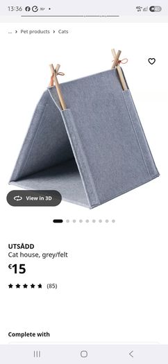 Cat tipi ikea