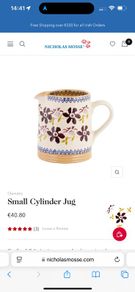 Nicholas Mosse Clematis Cylinder Jug
