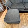 Grey Sofa, Love Chair and Footstool Set Image 6