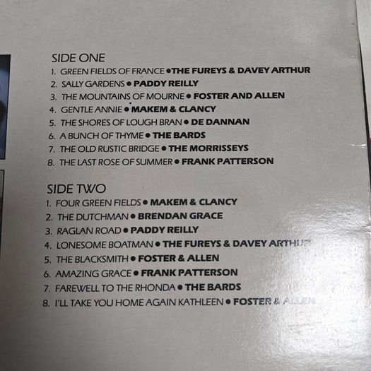 Green Fields of Home  LP, Irish Folk compilation, Fureys, Foster and Allen, De Danann