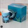 BRAND NEW Lisa Parker Shark Ceramic Shaped Handle Mug Image 8