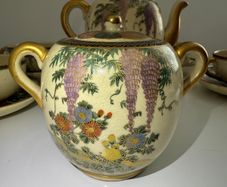 Antique Japanese Satsuma Tea Service (Meiji Period) Signed Taniguchi