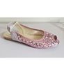 DESTRA Pink Sequin Embellished Peep Toe Slingback Flat Sandals UK3 EU36 BNIB CAN POST Image 2
