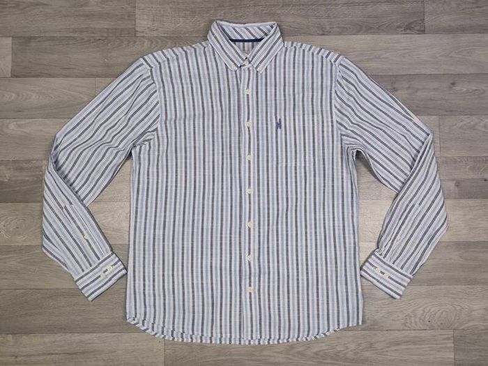 Johnnie O Button Down Striped Shirt Mens Medium