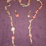 Natural Sea Shell and Pearl Necklace and earring set Image 8