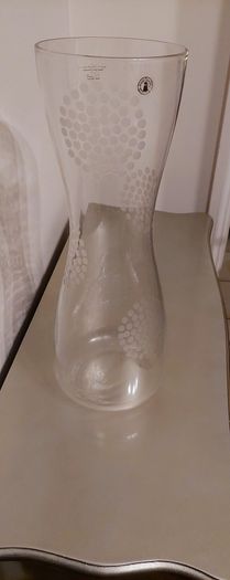 Tall decorative glass vase