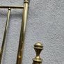 19th Cent. beautiful all brass three foor bed. Just polished Image 9