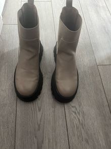 Platform wedge boots