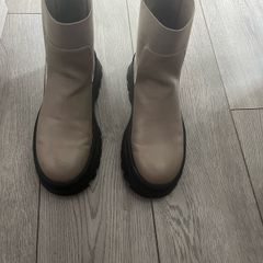 Platform wedge boots