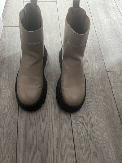 Platform wedge boots