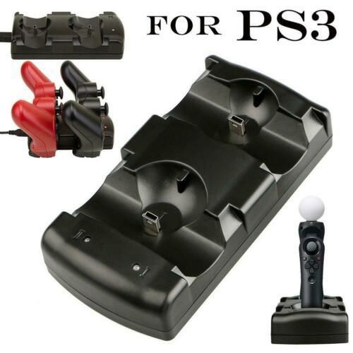 PlayStation 3 Wireless DualShock Move Controller Dual Charging Stand Dock PS3