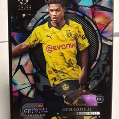 2023-24 Topps Crystal Premium UEFA #12 Julien Duranville Dortmund RC Purple /99