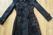 Coat Jacket BCBGMAXAZRIA size S lace black