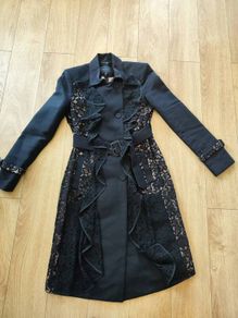 Coat Jacket BCBGMAXAZRIA size S lace black