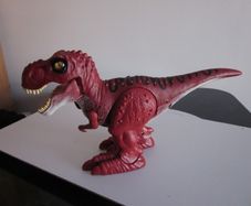 Zuru Robot Alive Dino War T-Rex Red Walks Roars Light Up
