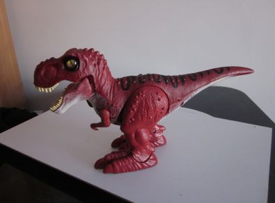 Zuru Robot Alive Dino War T-Rex Red Walks Roars Light Up