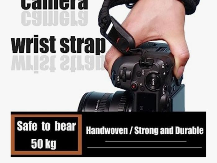 Camera wrist strap with quick release