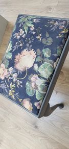 Vintage piano chair professionally sprayed in Farrow & Ball