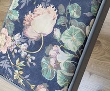 Vintage piano chair professionally sprayed in Farrow & Ball