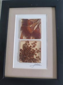 Unique artwork from Ocean Petals art studio are handmade with real Australian native fliowers