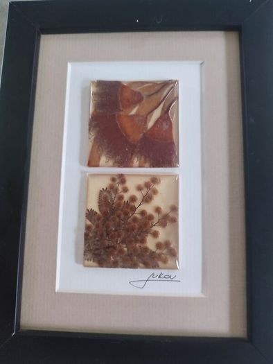 Unique artwork from Ocean Petals art studio are handmade with real Australian native fliowers