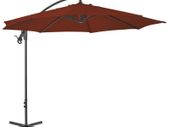 Cantilever Umbrella with Steel Pole 300 cm Terracotta