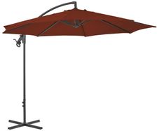 Cantilever Umbrella with Steel Pole 300 cm Terracotta