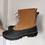 Rubber and genuine suede boots Image 6