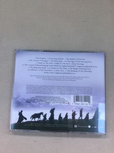 lord of the rings the fellowship of the ring rare soundtrack picture cd movie enya