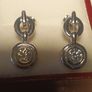 Rhodium Plated Sterling Silver Moissanite Drop Earrings Image 4