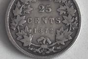 1872-H Canada 25 Cents