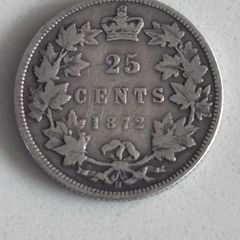 1872-H Canada 25 Cents