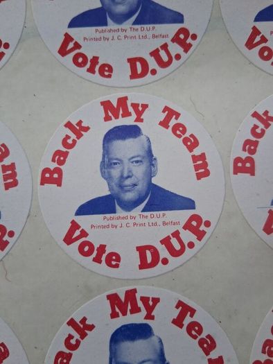 24 X Vintage Ian Paisley Campaign Stickers