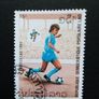 Laos soccer football world cup set stamps issues 1990 Image 3