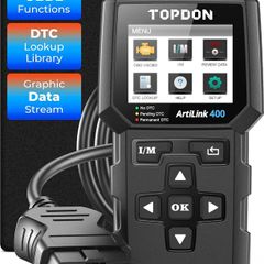 TOPDON AL400 Obd2 Code Reader,10 OBD Function Scanner, Free Lifetime Update