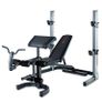 Home Gym Equipment: Adjustable Weider Gym Bench, Olympic bars, and Rubber Weights Image 8