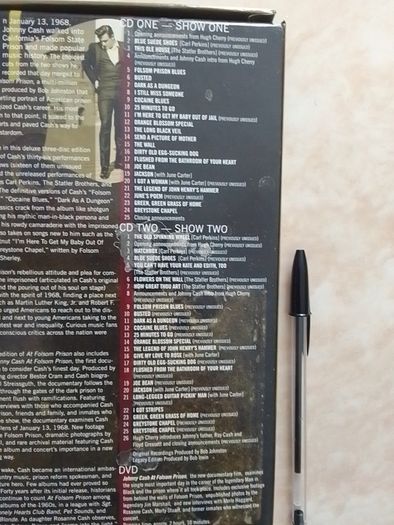Johnny Cash 2CD + DVD Boxset - At Folsom Prison