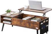 Lift-Top Coffee Table with Hidden Storage