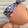 Cabbage Patch Kids Deluxe Tiny Newborn (Splash 'n Float) Splash 'n Float Zebra Swimsuit Blue Eyes Used Dirty Please see photos Image 6