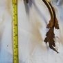 Vintage 1960 Wall Brass & Glass Drops Murano Lamps Image 8